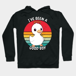 Cute duck is a Good Boy Hoodie